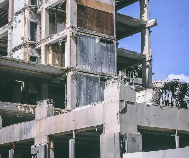 Before - Glass Facade Installation