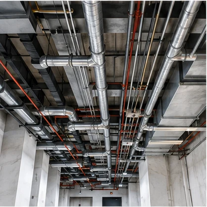 Mechanical and electrical service installation